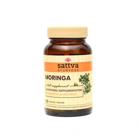 Maisto papildas Moringa, Sattva Ayurveda, 60 kapsulių