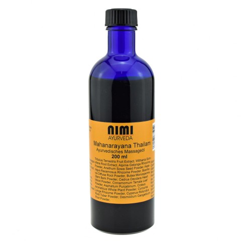 Atpalaiduojantis masažo aliejus Mahanarayana Thailam, Nimi Ayurveda, 200 ml