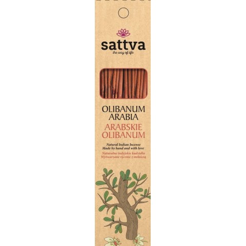 Smilkalų lazdelės Arabia Olibanum, Sattva Ayurveda, 15 vnt.