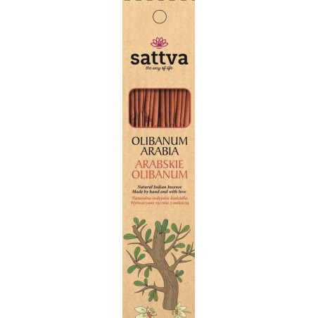 Smilkalų lazdelės Arabia Olibanum, Sattva Ayurveda, 15 vnt.