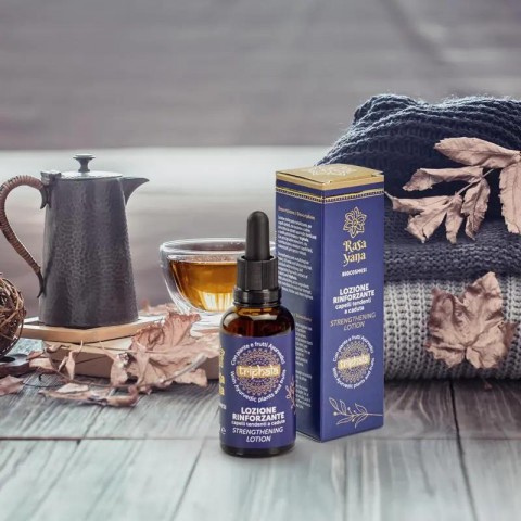 Stiprinamasis losjonas slenkantiems plaukams Triphala, Rasayana Biocosmesi, 50ml