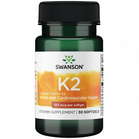 Natūralus Vitaminas K2, Swanson, 100mcg, 30 kapsulių