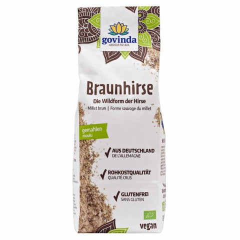 Rudųjų laukinių sorų miltai, ekologiški, Govinda, 500g