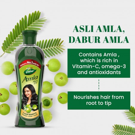 Stiprinantis plaukų aliejus Amla, Dabur, 180 ml