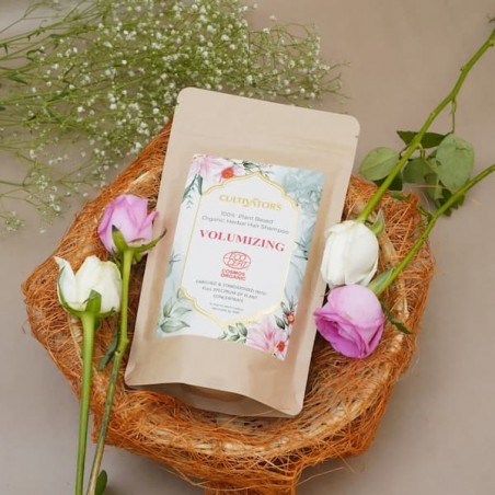Augalinio plaukų šampūno milteliai apimčiai Volumizing, Cultivator's, 250g