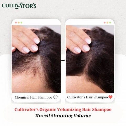 Augalinio plaukų šampūno milteliai apimčiai Volumizing, Cultivator's, 250g