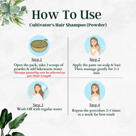 Augalinio plaukų šampūno milteliai apimčiai Volumizing, Cultivator's, 250g