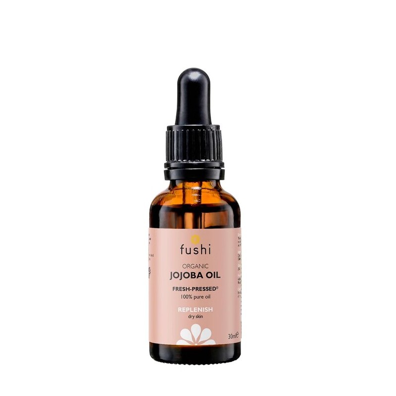 Simondsijų aliejus Jojoba Golden, šalto spaudimo, ekologiškas, Fushi, 30ml