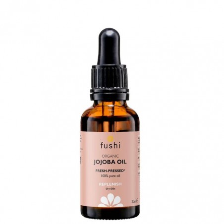 Simondsijų aliejus Jojoba Golden, šalto spaudimo, ekologiškas, Fushi, 30ml