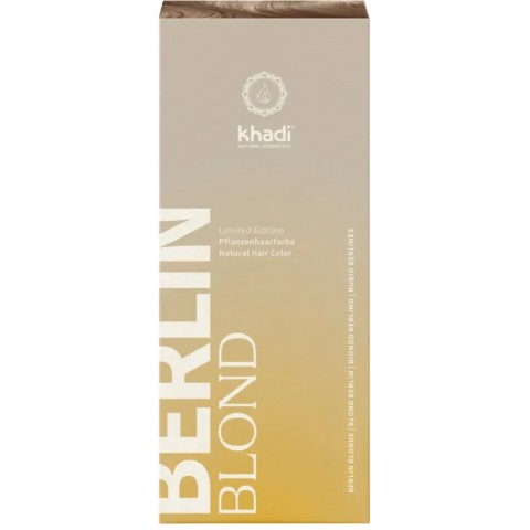 Augaliniai šviesios pelenų spalvos plaukų dažai Berlin Blonde, Khadi, 100g