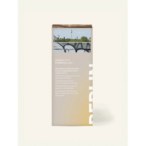 Augaliniai šviesios pelenų spalvos plaukų dažai Berlin Blonde, Khadi, 100g