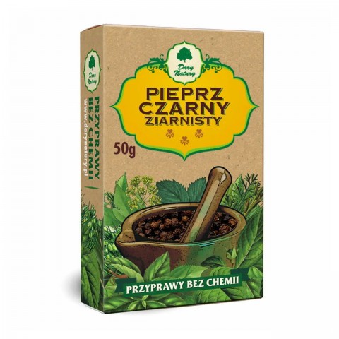 Black peppercorns, Dary Natury, 50g
