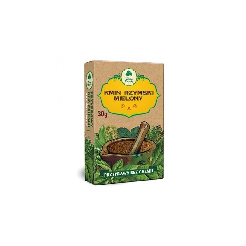 Kumino sėklos, maltos, Dary Natury, 30g Kumino sėklos, maltos, Dary Natury, 30g