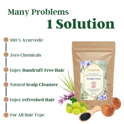 Valantis augalinis plaukų šampūnas milteliais Purifying, Cultivator's, 250g