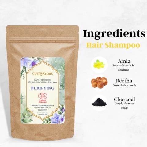 Valantis augalinis plaukų šampūnas milteliais Purifying, Cultivator's, 250g