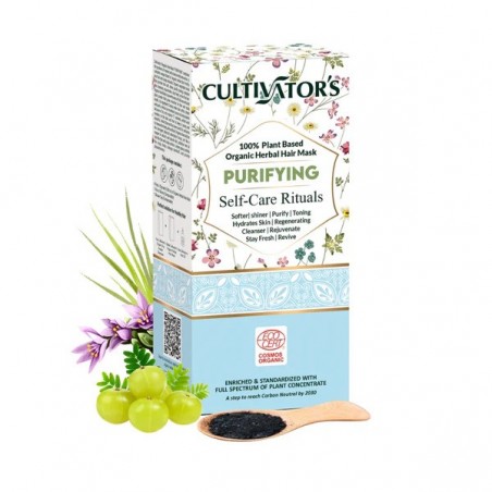 Valantys augaliniai plaukų kaukės milteliai Purifying, Cultivator's, 100g