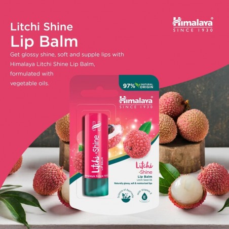 Litchi blizgesio lūpų balzamas, Himalaya, 4.5g
