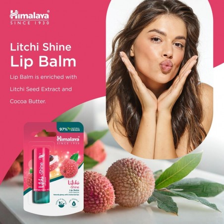 Litchi blizgesio lūpų balzamas, Himalaya, 4.5g