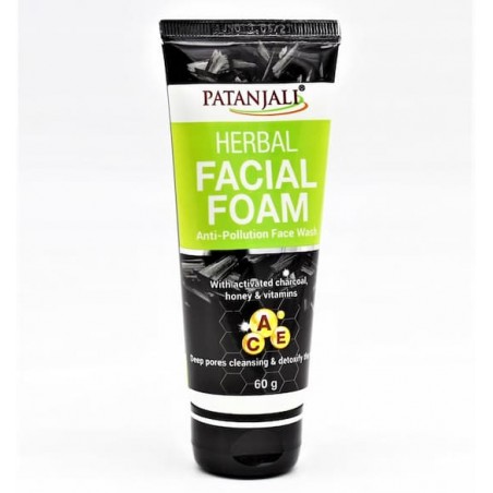 Vaistažolių putos veido valymui Charcoal Cleanser, Patanjali, 50ml