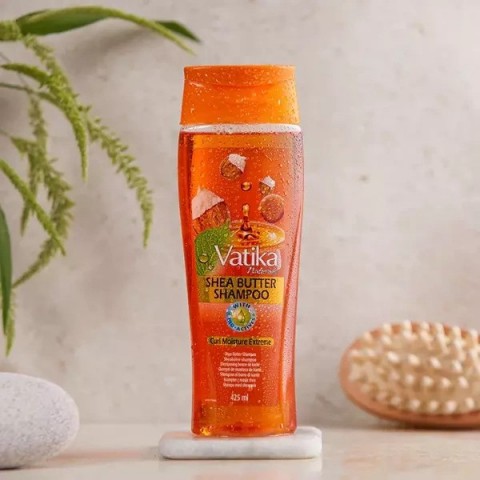 Šampūnas su sviestmedžių aliejumi Shea Butter, Vatika Dabur, 425 ml