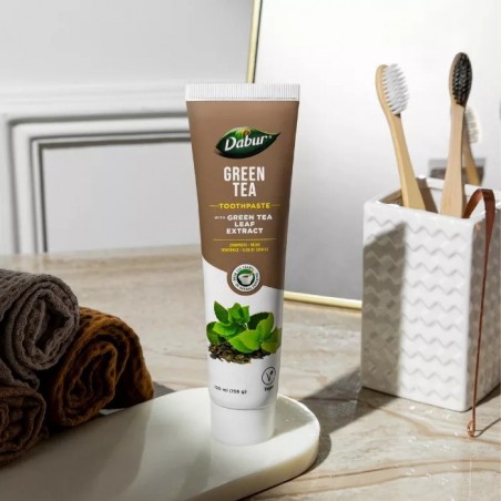 Vaistažolių dantų pasta su žaliąja arbata Green Tea, Dabur, 100 ml