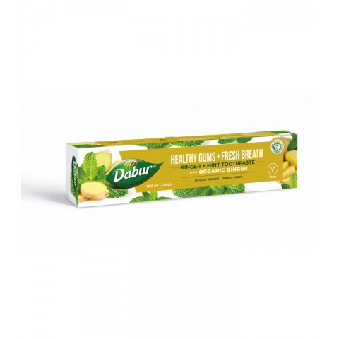 Vaistažolių dantų pasta Ginger Mint Healthy Gums, Dabur, 100 ml