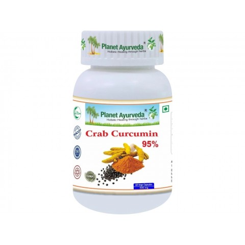 Пищевая добавка Crab Curcumin, Planet Ayurveda, 60 капсул