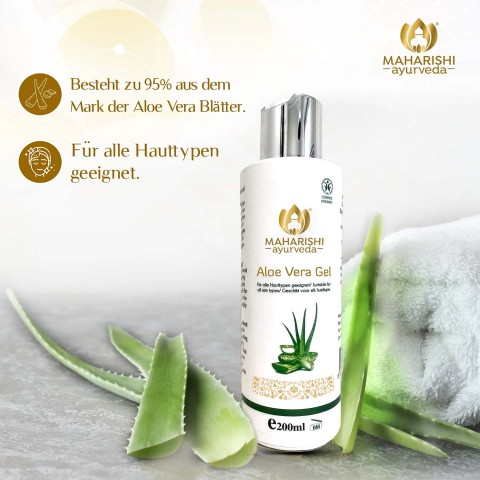 Vėsinantis kūno gelis Aloe Vera, Maharishi Ayurveda, 200 ml