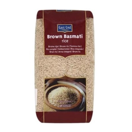 Rudieji ryžiai BROWN BASMATI, East End, 500g Rudieji ryžiai BROWN BASMATI, East End, 500g
