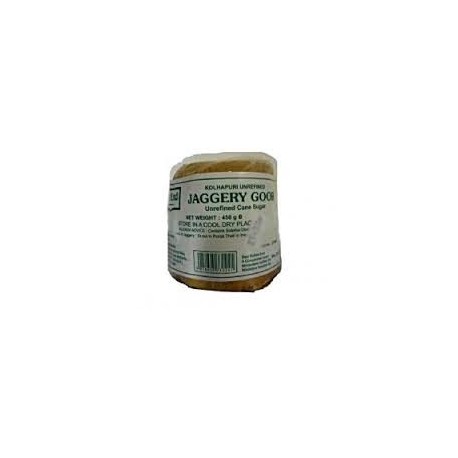 Nerafinuotas palmių cukrus Jaggery Goor, East End, 450g Nerafinuotas palmių cukrus Jaggery Goor, East End, 450g