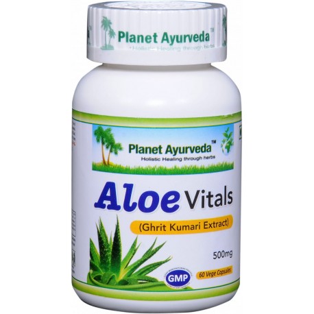 Maisto papildas "Aloe Vitals", Planet Ayurveda, 60 kapsulių Maisto papildas "Aloe Vitals", Planet Ayurveda, 60 kapsulių
