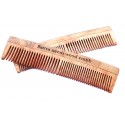 Double wooden nimba comb, Sattva Ayurveda, 19 cm