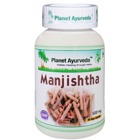 Maisto papildas "Manjistha" (šidžialapė raudė), ekologiškas, Planet Ayurveda, 60 kapsulių