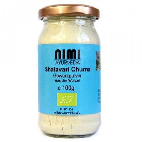 Shatavari Asparagus herbal powder, Nimi Ayurveda, 100g