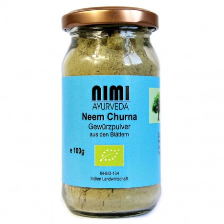 Nimbamedžio milteliai Neem (Nimba), ekologiški, Nimi Ayurveda, 100g Nimbamedžio milteliai Neem (Nimba), ekologiški, Nimi Ayurveda, 100g