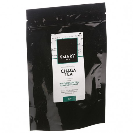 Befungino (čaga, beržo juodgrybio) arbata su čiobreliu Smart Tea, biri, 50g Befungino (čaga, beržo juodgrybio) arbata su čiobreliu Smart Tea, biri, 50g