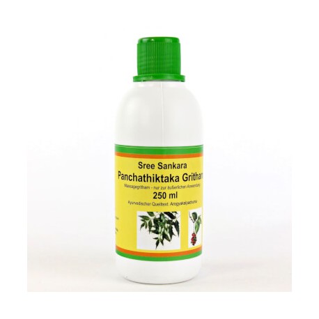 Ajurvedinis masažo aliejus Panchathiktaka Gritham, Sree Sankara, 250 ml Ajurvedinis masažo aliejus Panchathiktaka Gritham, Sree Sankara, 250 ml