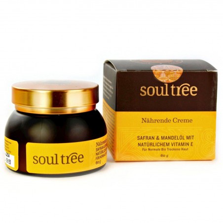 Maitinamasis veido kremas su šafranu ir migdolų aliejumi, Soul tree, 60ml