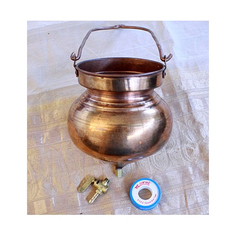 Shirodhara (Širodara) indas aliejui pilti, varinis, 1.5 ltr
