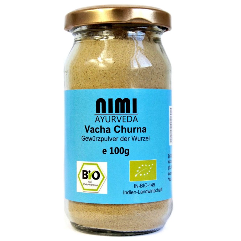 Balinio ajero šaknis Vacha (Calamus), malta, ekologiška, Nimi Ayurveda, 100g Balinio ajero šaknis Vacha (Calamus), malta, ekologiška, Nimi Ayurveda, 100g