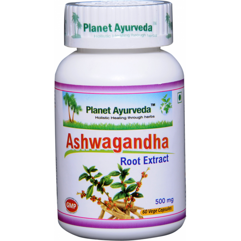 Maisto papildas "Ašvaganda" (Ashwagandha), Planet Ayurveda, 60 kapsulių Maisto papildas "Ašvaganda" (Ashwagandha), Planet Ayurveda, 60 kapsulių