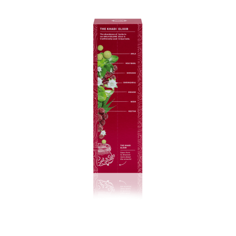 Ajurvedinio eliksyro šampūnas plaukų apmičiai AMLA Elixir, Khadi Naturprodukte, 200ml