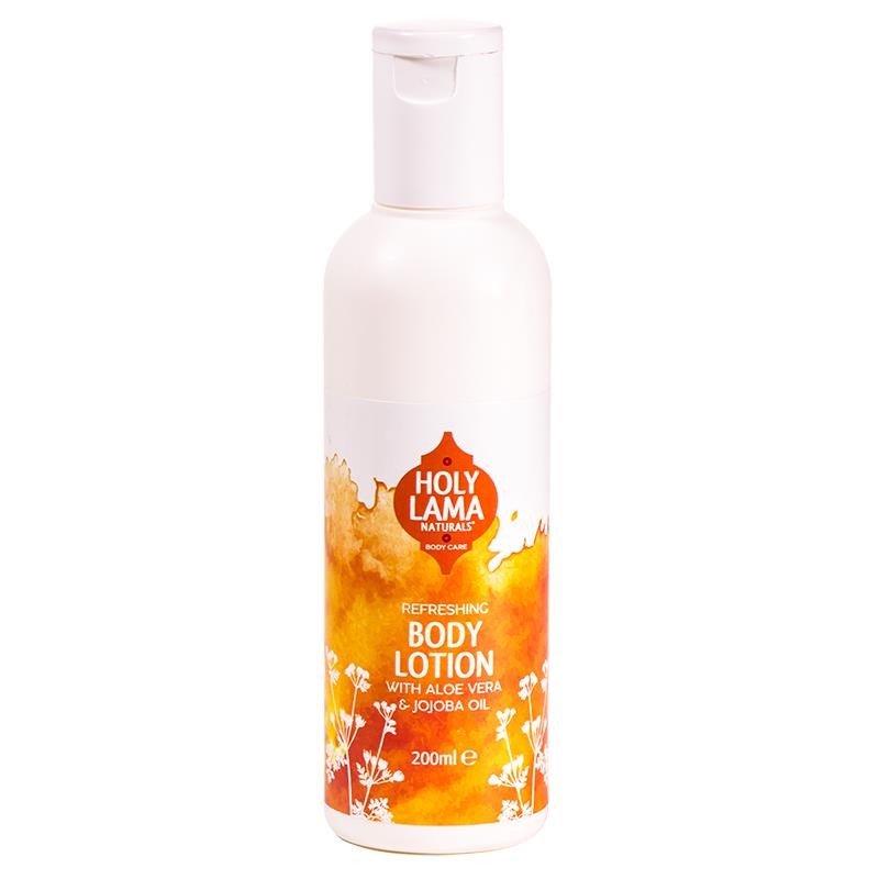 Ajurvedinis kūno losjonas su alavijų ir simondsijų aliejais NATURALS, Holy Lama, 200ml Ajurvedinis kūno losjonas su alavijų ir simondsijų aliejais NATURALS, Holy Lama, 200ml