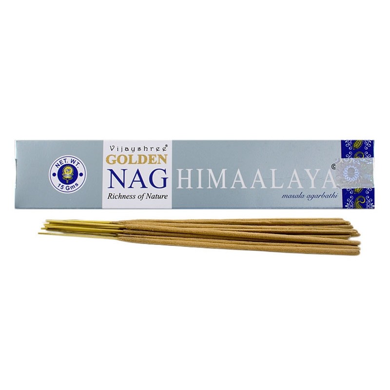 Smilkalų lazdelės NAG HIMALAYA Golden, Vijayshree, 15g Smilkalų lazdelės NAG HIMALAYA Golden, Vijayshree, 15g