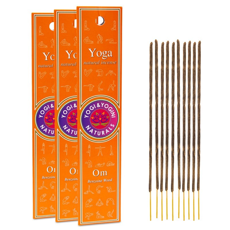 Smilkalų lazdelės YOGA OM, Yogi & Yogini, 20g Smilkalų lazdelės YOGA OM, Yogi & Yogini, 20g
