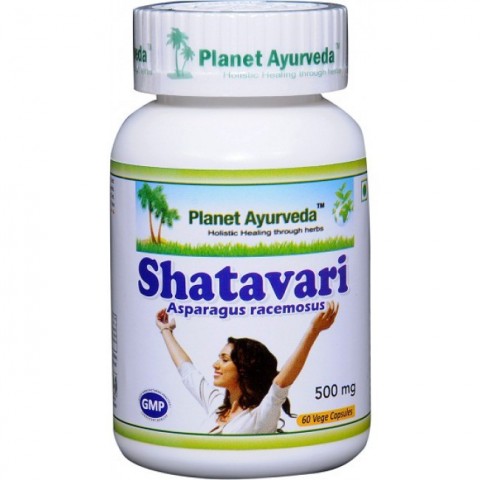 Food supplement Shatavari, female elixir, Planet Ayurveda, 60 capsules