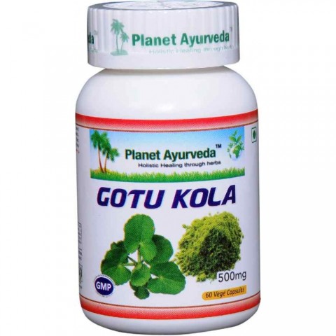 Food supplement Gotu Kola, Planet Ayurveda, 60 capsules