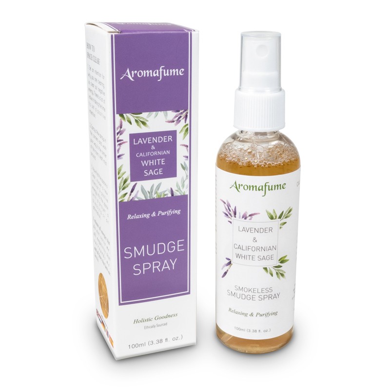 Purškiamas namų levandų ir baltųjų šalavijų kvapas White Sage & Levander, Aromafume, 100ml Purškiamas namų levandų ir baltųjų šalavijų kvapas White Sage & Levander, Aromafume, 100ml