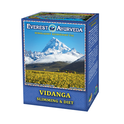 Ajurvedinė Himalajų arbata Vidanga, biri, Everest Ayurveda, 100g