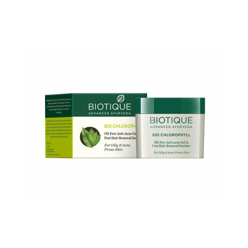Гель для лица от прыщей с хлорофиллом Bio Chlorophyll Anti-Acne Gel, Biotique, 50г